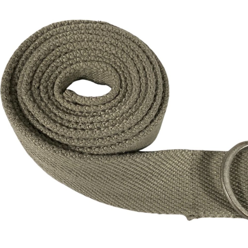 Vintage Grey Canvas Double Ring Belt